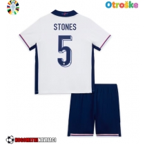 Otroške Nogometnih dresov Anglija John Stones #5 Domači EP 2024 Kratki rokavi (+ hlače)